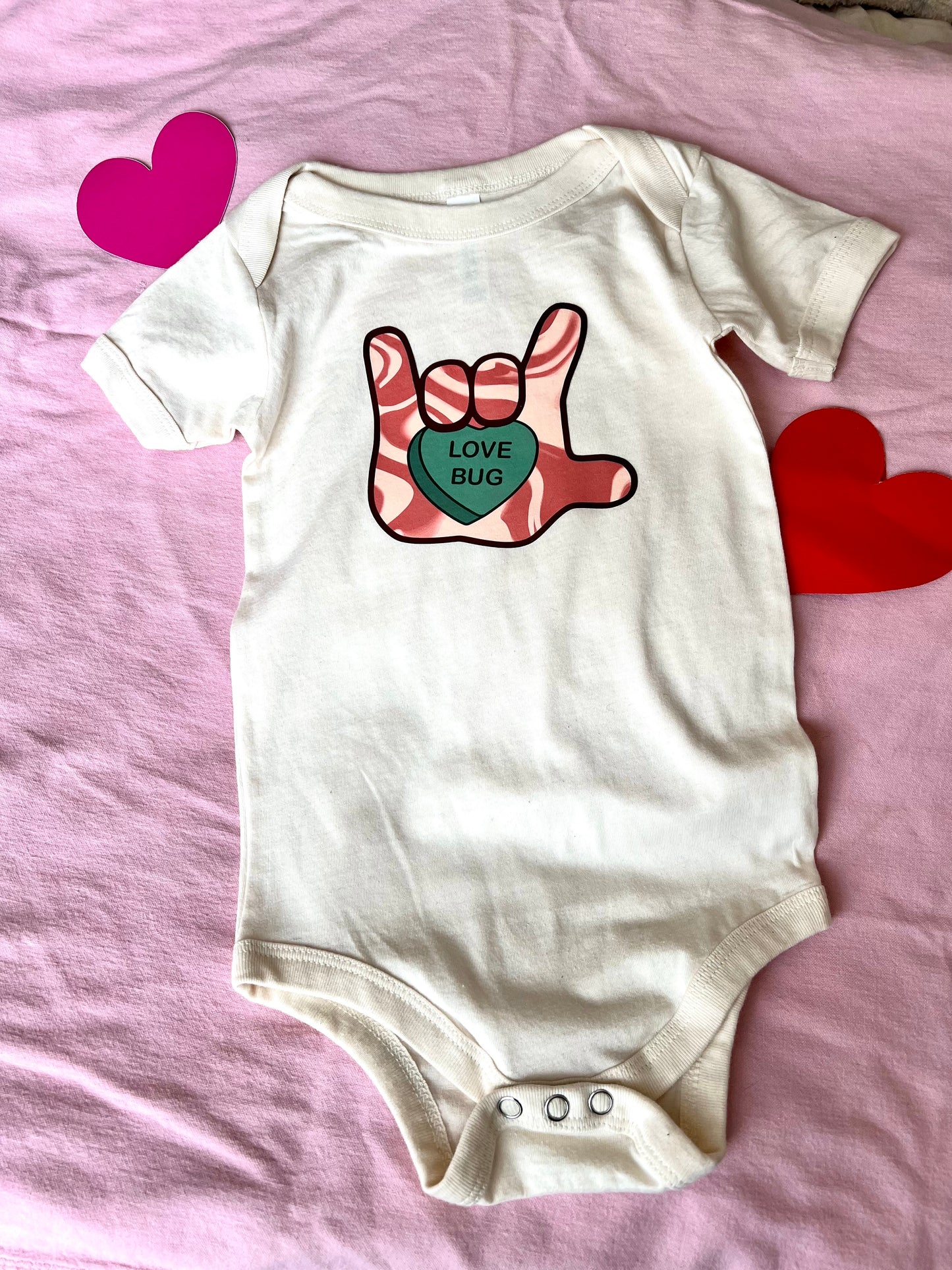 "Love Bug" baby bodysuit