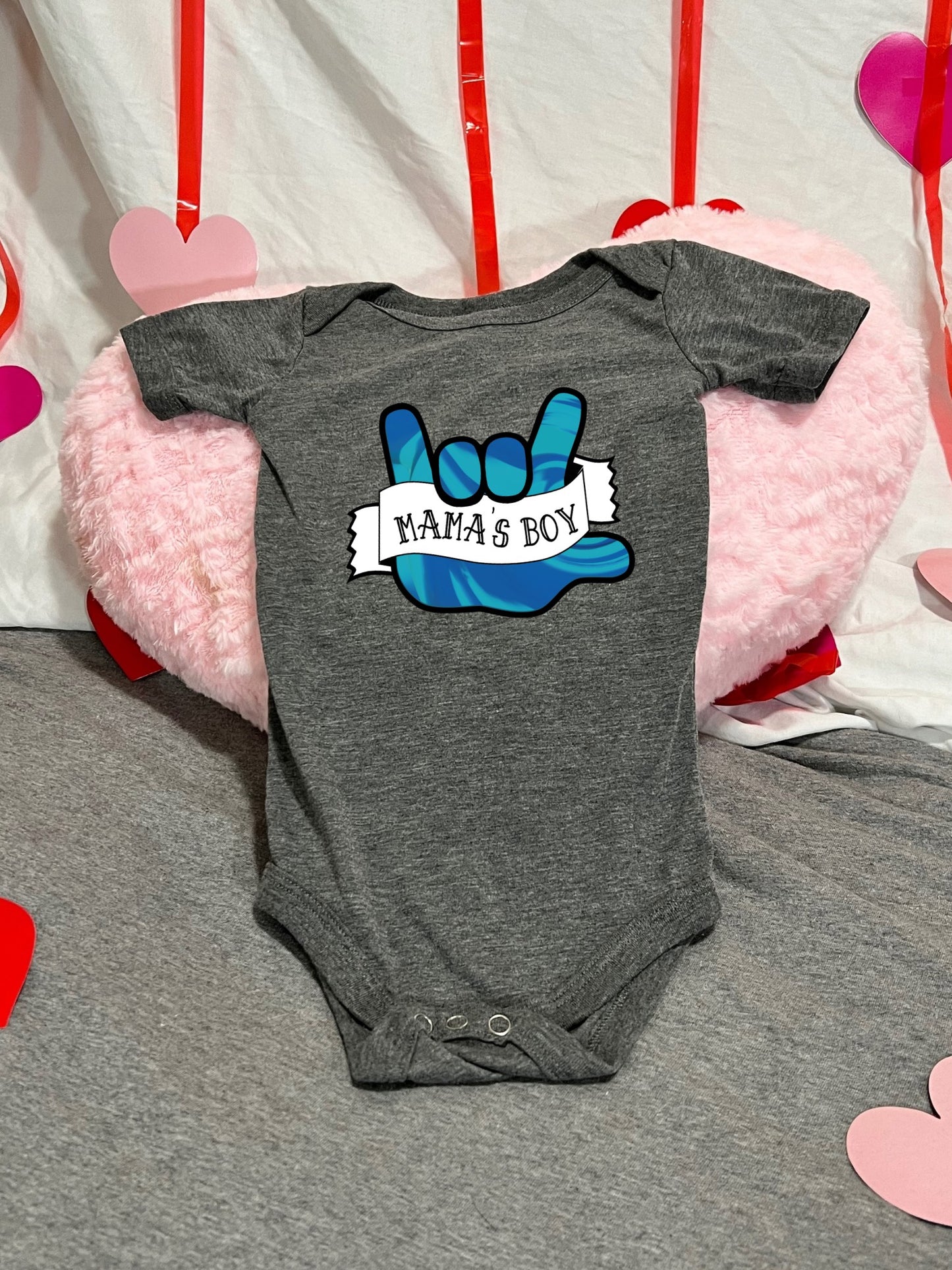 "Mama's Boy" baby bodysuit