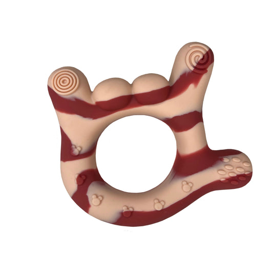 Wildberry Sandstone Tie-dye "I love you" baby Teether