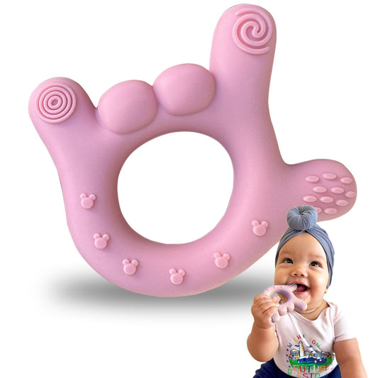 Blush Pink "I love you" Baby Teether